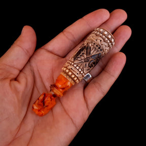 Master Mason Blue Lodge Cigarette Holder - Natural Wax Square & Compass G - Bricks Masons