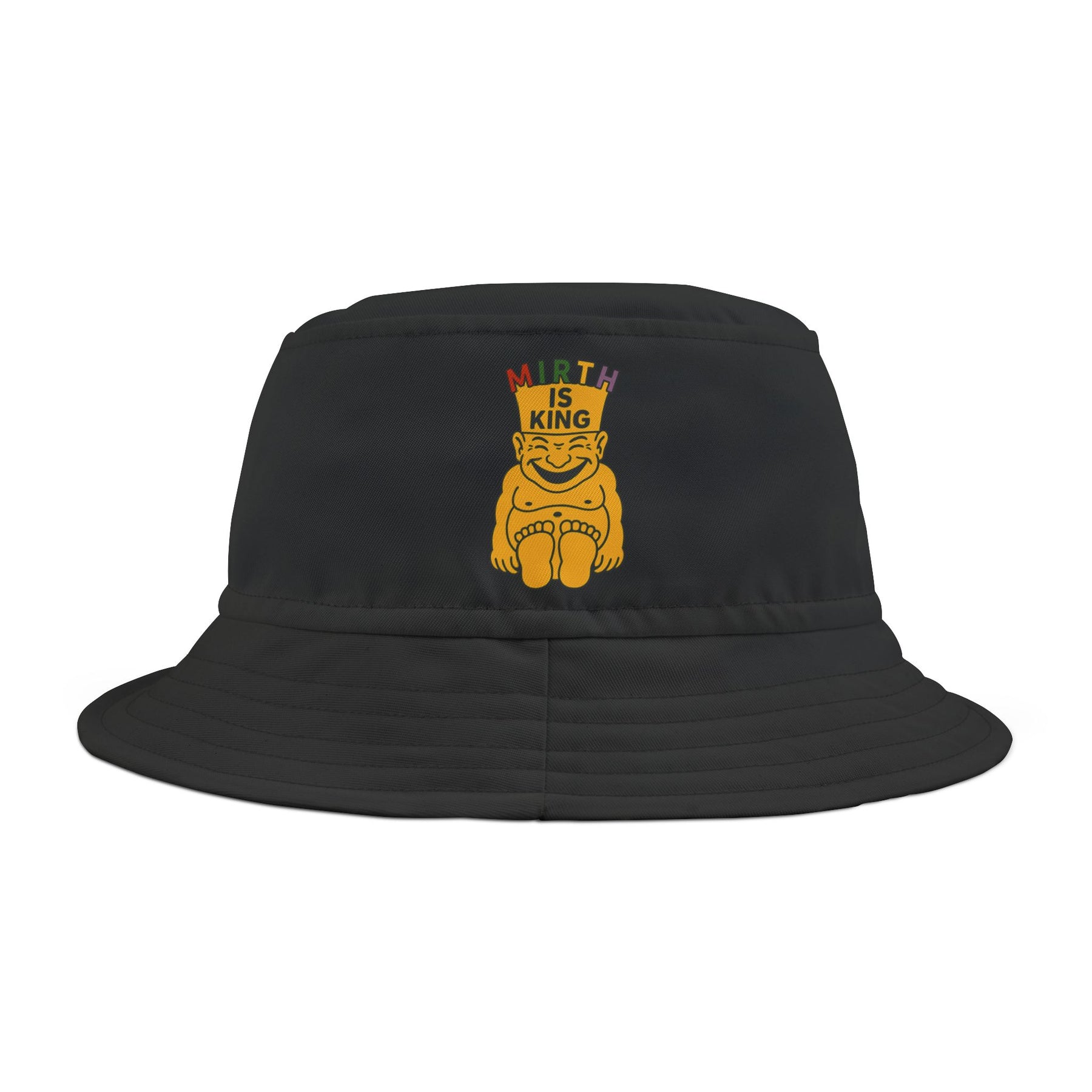 Royal Order of Jesters Bucket Hat - Black Stitching Mirth is King - Bricks Masons