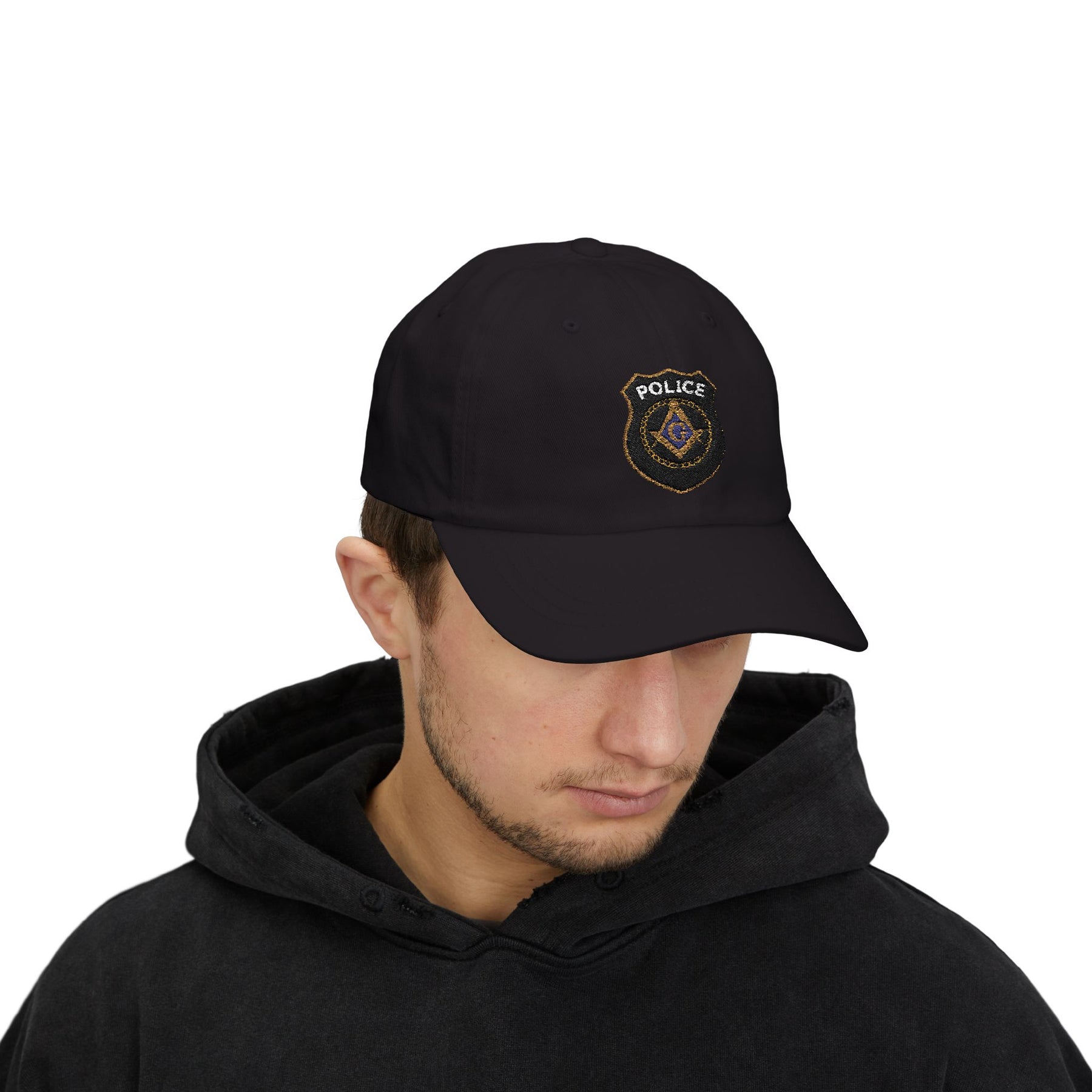 Master Mason Blue Lodge Baseball Cap - Embroidered Police Mason Dad Cap - Bricks Masons