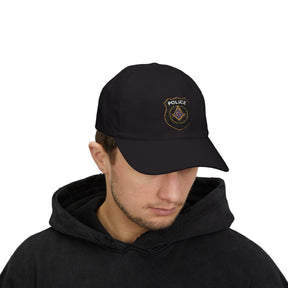 Master Mason Blue Lodge Baseball Cap - Embroidered Police Mason Dad Cap - Bricks Masons