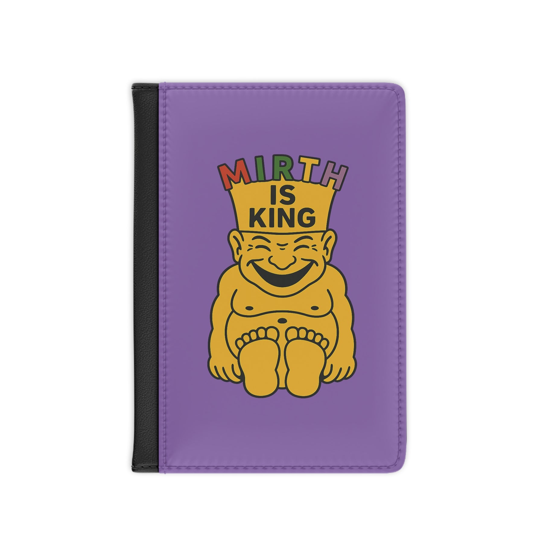 Royal Order of Jesters Passport Cover - Purple Mirth is King - Bricks Masons