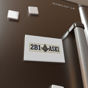 Master Mason Blue Lodge Magnet - 2B1ASK1 Design - Bricks Masons