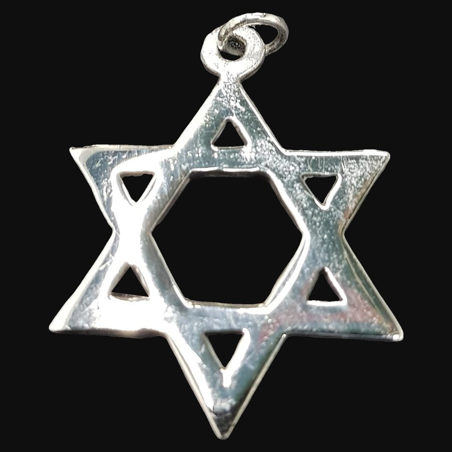 Star of David Pendant in Silver 3 cm 7.2 g Art 599 - Bricks Masons