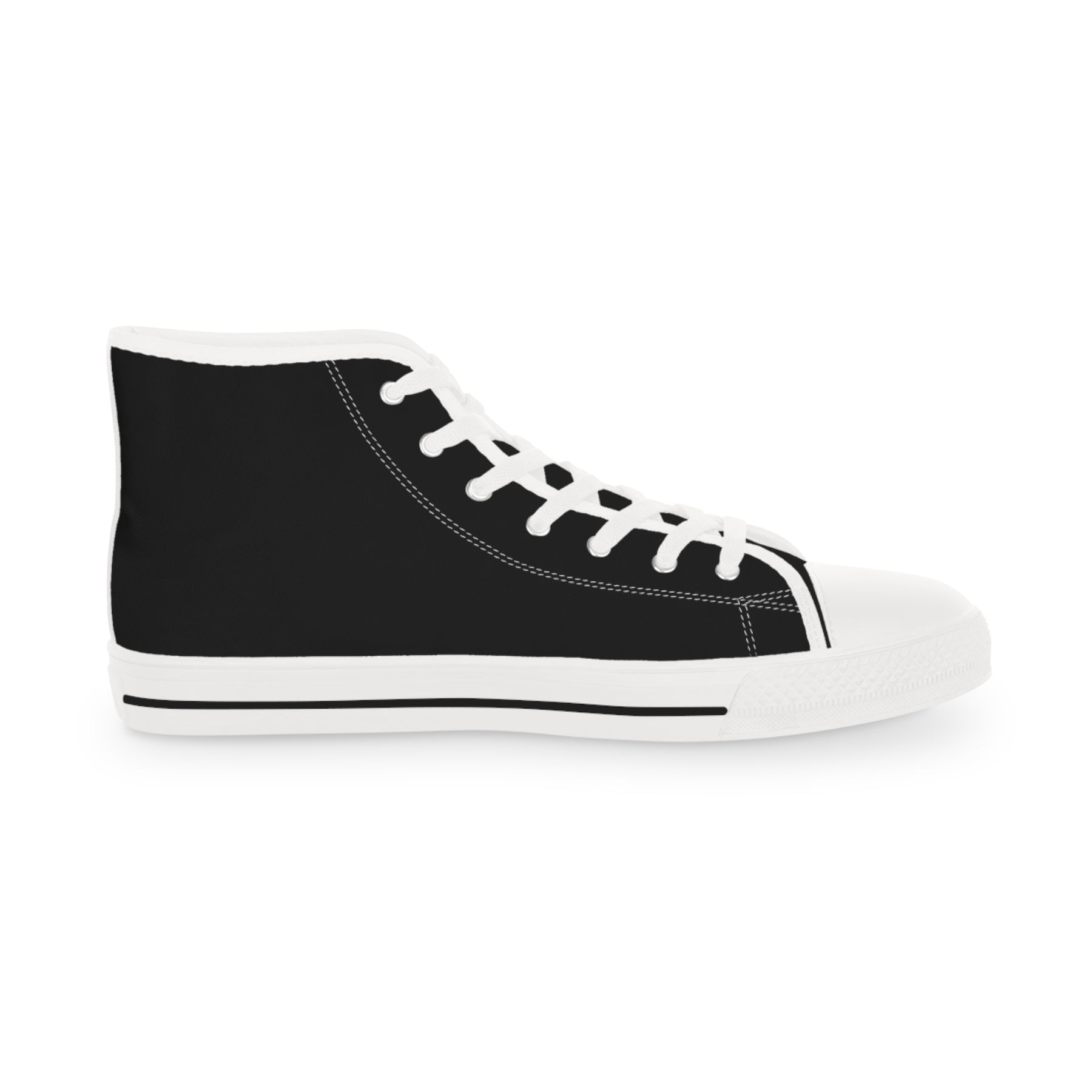 District Deputy Grand Master Blue Lodge Sneaker - High Top Black & White Gold Emblem - Bricks Masons
