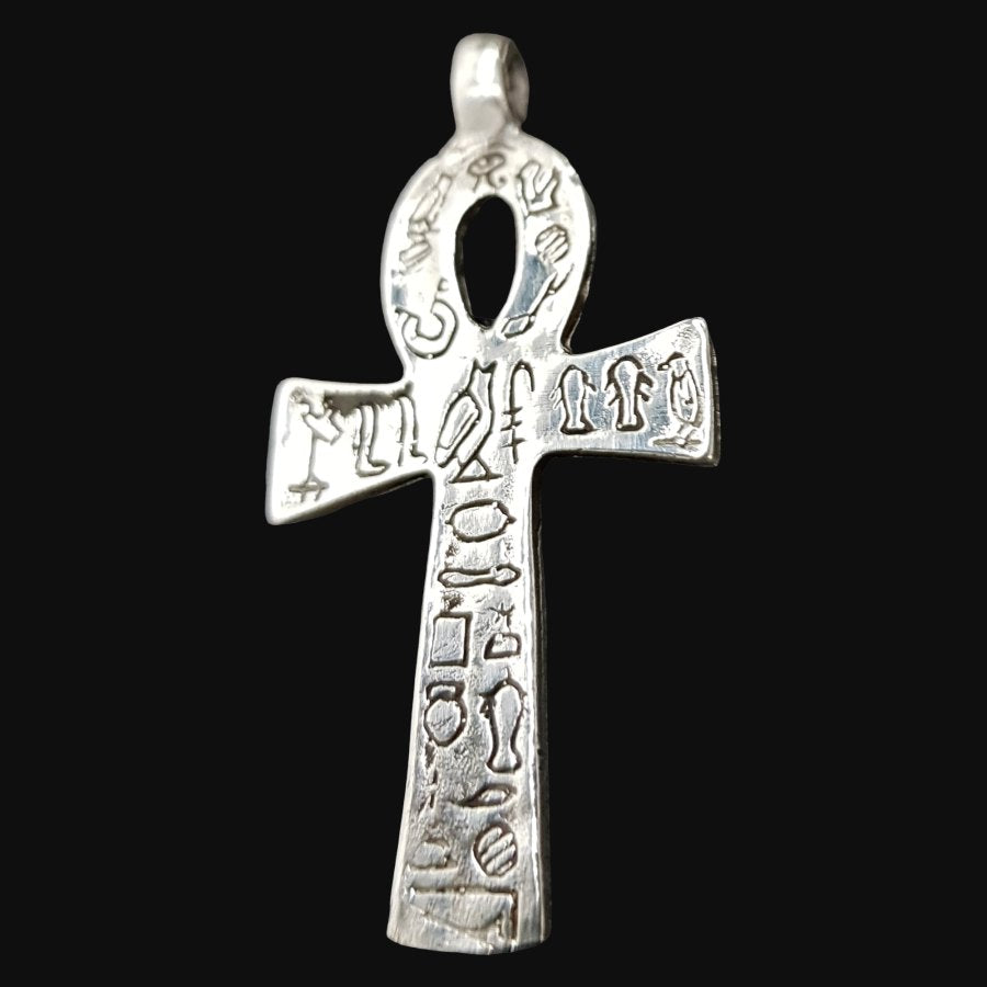 Ankh Cross of Life Pendant in Silver 5 x 2.5 cm 7 g Art 617 - Bricks Masons
