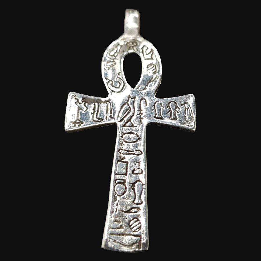 Ankh Cross of Life Pendant in Silver 5 x 2.5 cm 7 g Art 617 - Bricks Masons