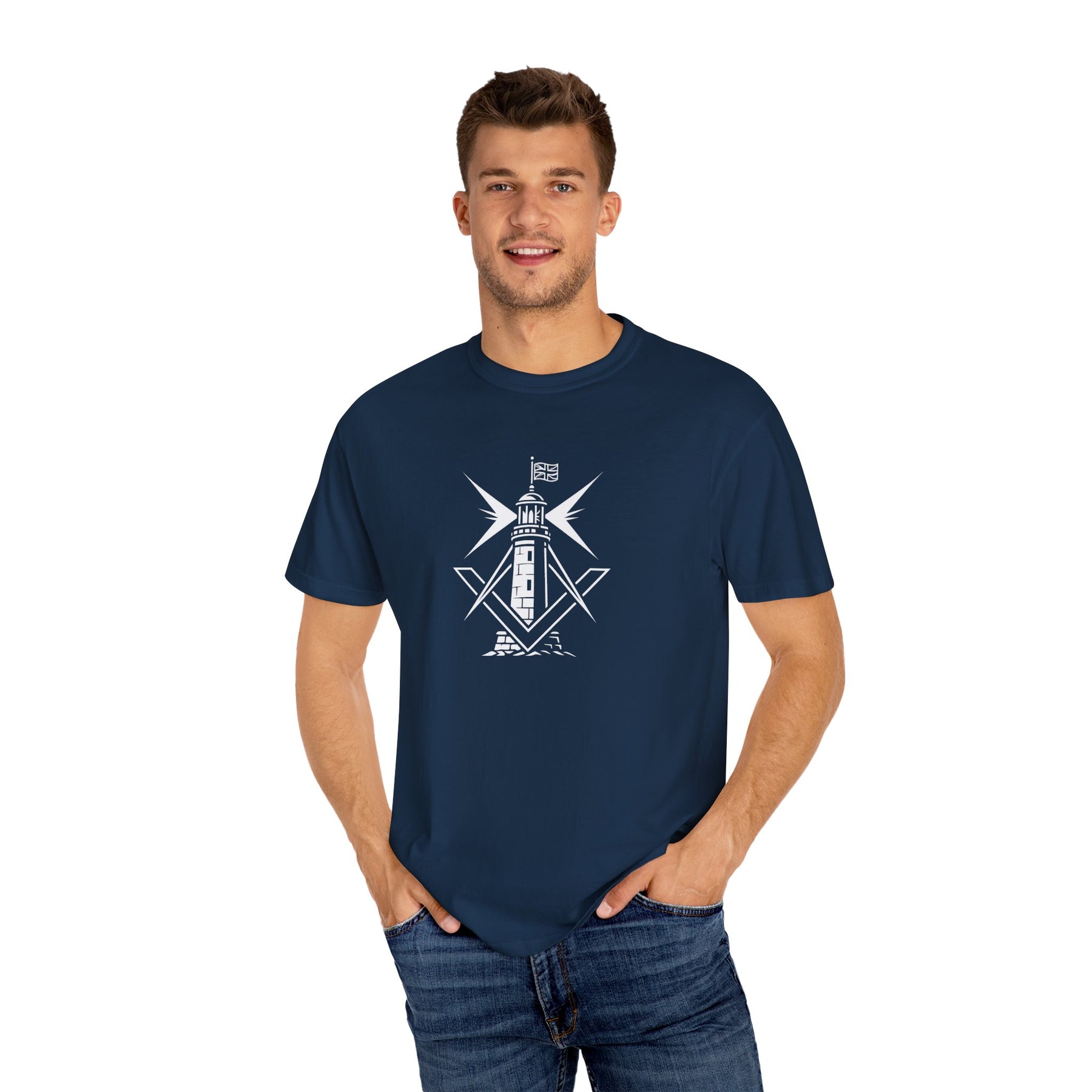 Master Mason Craft T-Shirt - United Kingdom Beacon of Brotherhood - Bricks Masons