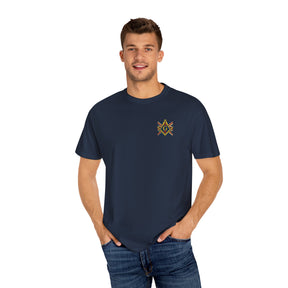 Master Mason Craft T-Shirt - United Kingdom Mason Garment-Dyed Tee - Bricks Masons