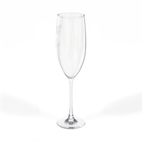 Master Mason Blue Lodge Champagne Flute - Raised and Ready To Toast with S&C G