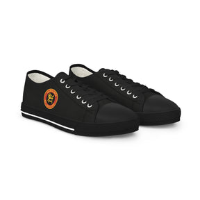 Heroines of Jericho Sneaker - Low Top Sneaker Black & White Colorful Emblem - Bricks Masons