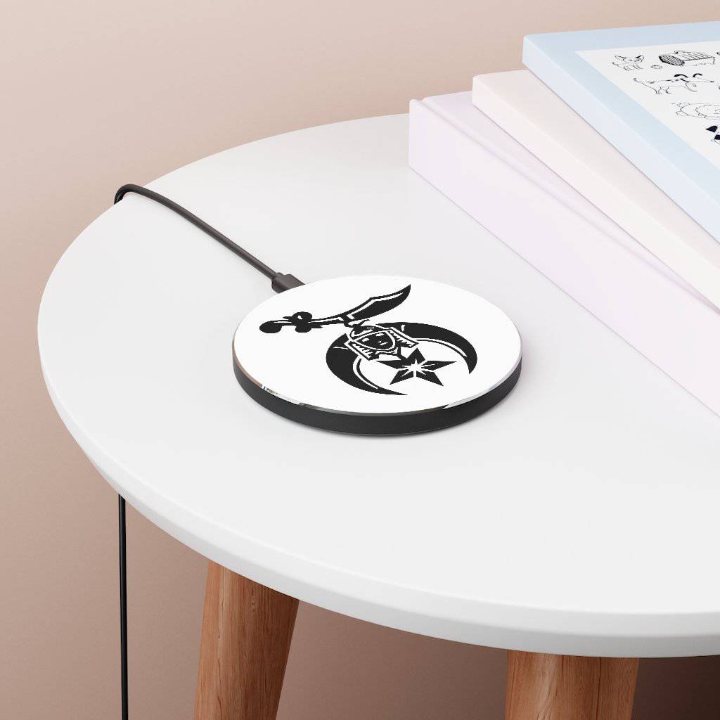 Shriners Wireless Charger - Black & White