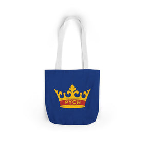 PYCH Tote Bag - Printed Blue Polyester - Bricks Masons
