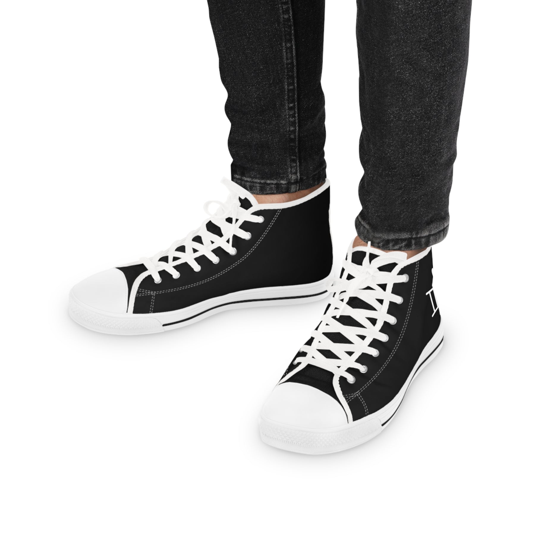 St. Lawrence the Martyr Sneaker - High Top Black & White - Bricks Masons