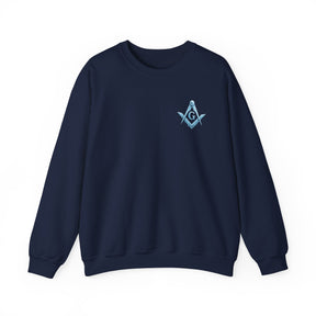 Sudadera de la Logia Azul de Maestro Masón - Diseño Frosty Square &amp; Compass G