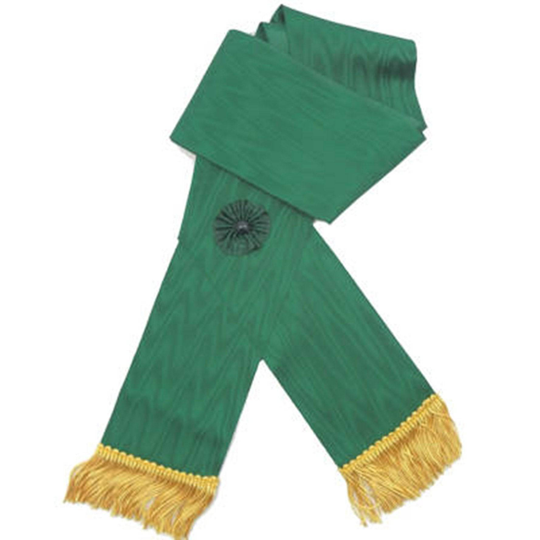 Knight of the Sword Knight Masons Sash - Green Moire