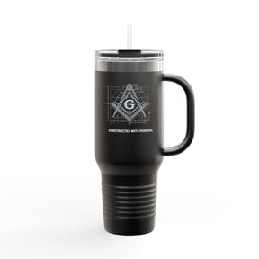 Vaso de cuello redondo Master Mason Blue Lodge - Construido con un propósito S&amp;C G