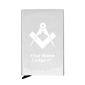 Master Mason Blue Lodge Credit Card Holder - Various Colors - Bricks Masons