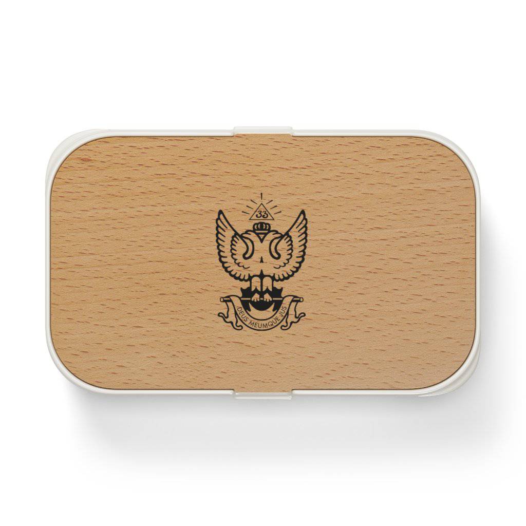 33rd Degree Scottish Rite Lunch Box - Wings Up Wooden Lid