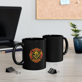 11oz Black Mug - Bricks Masons