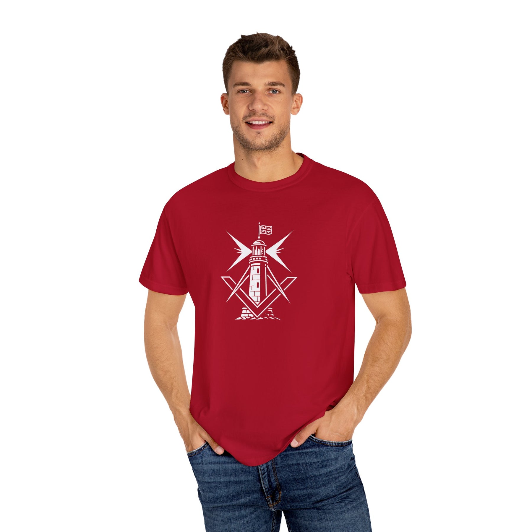 Master Mason Craft T-Shirt - United Kingdom Beacon of Brotherhood - Bricks Masons