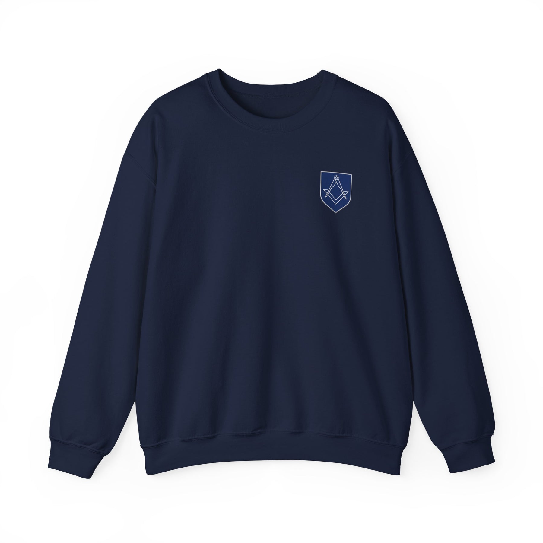 Sudadera de la Logia Azul de Maestro Masón - Escuadra y Compás Plateados