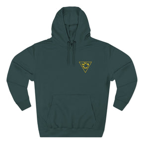 Grand Tiler of Solomon Hoodie - Three-Panel Fleece Front Embroidered Crest - Bricks Masons