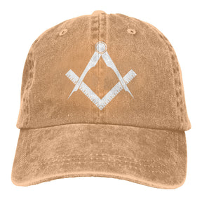 Master Mason Blue Lodge Baseball Cap - Various Colors - Bricks Masons