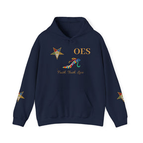 OES Hoodie - Faith Truth & Love with The Colorful Eastern Star - Bricks Masons