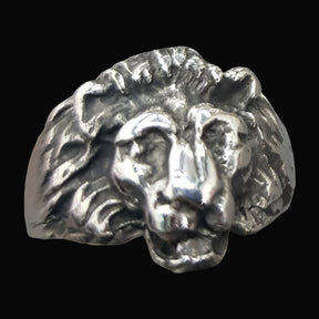 Leon Judah Rastafari Silver Ring 5.5 Gr 1.5 Cm Art 897 - Bricks Masons