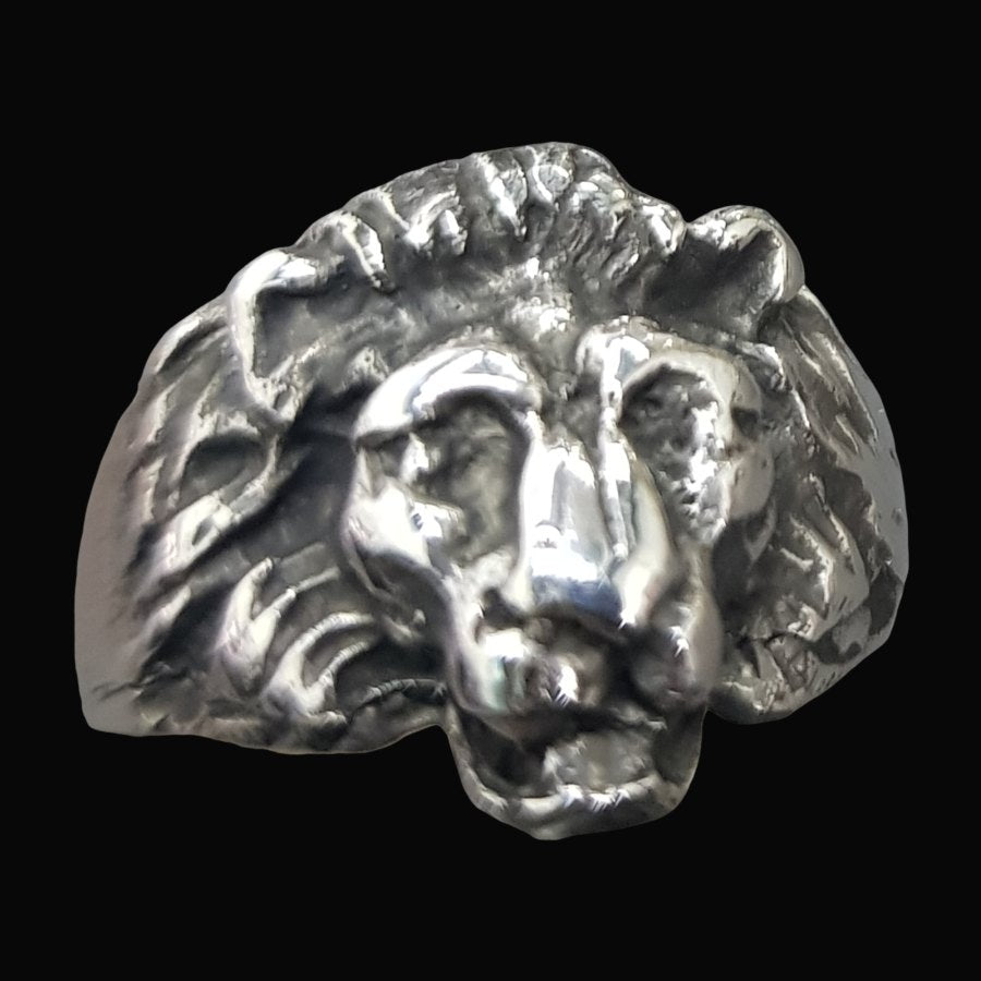 Leon Judah Rastafari Silver Ring 5.5 Gr 1.5 Cm Art 897 - Bricks Masons