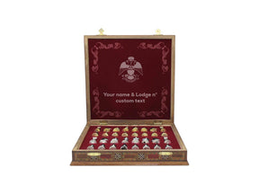 33rd Degree Scottish Rite Chess Set - Wings Down 16.5" (42cm) - Bricks Masons