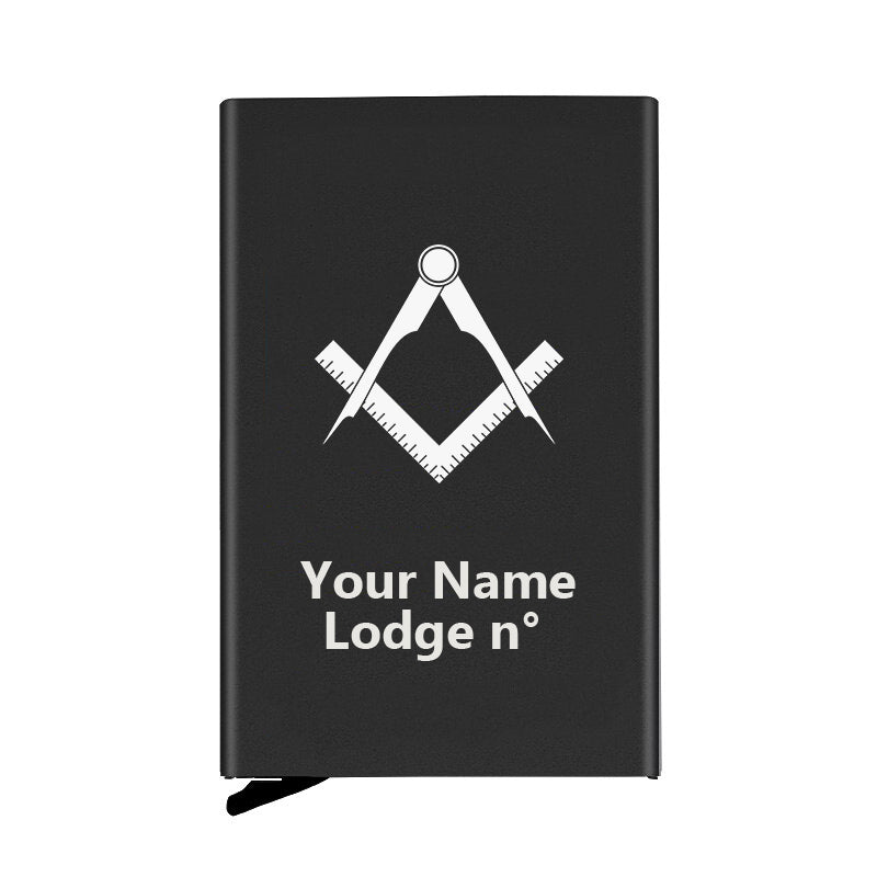 Master Mason Blue Lodge Credit Card Holder - Various Colors - Bricks Masons