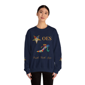 OES Sweatshirt - Faith Truth & Love with The Colorful Eastern Star - Bricks Masons