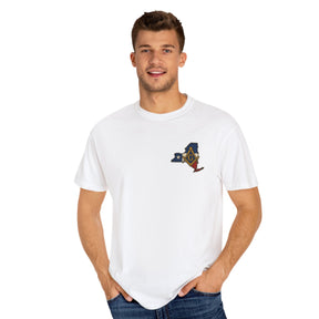 Master Mason Blue Lodge T-Shirt - Garment-Dyed New York Mason - Bricks Masons