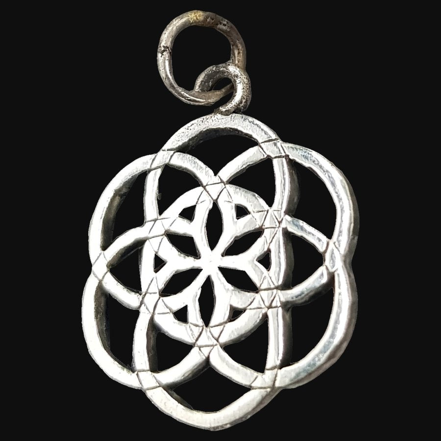 Seed of Life Pendant, Kabbalah Silver, 2.5g, 2cm, Art. 926 - Bricks Masons