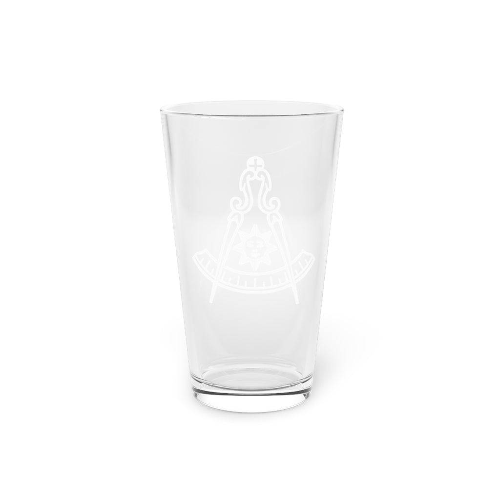 Past Master Blue Lodge California Regulation Pint Glass - 16oz