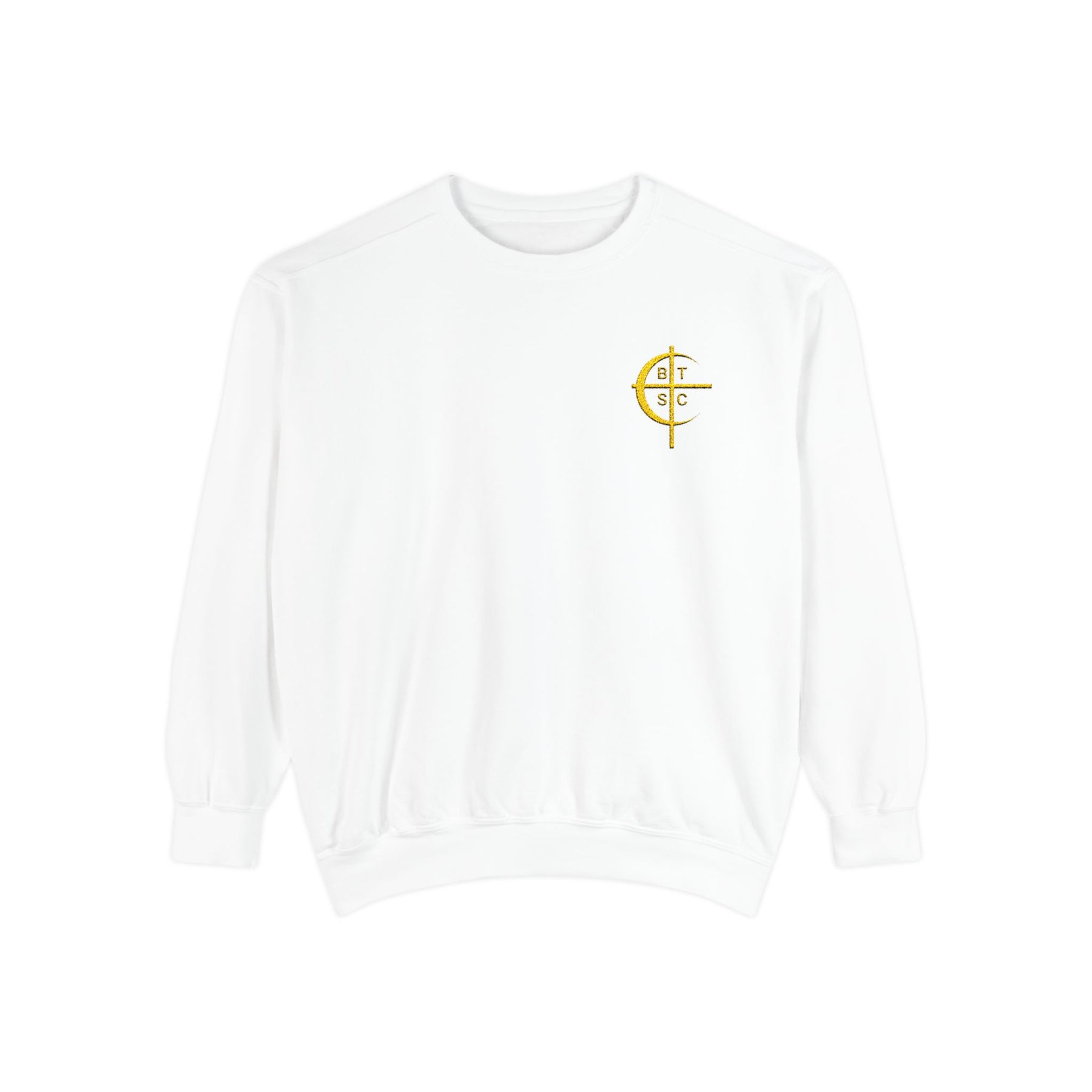 Council of Crusaders Sweatshirt - Embroidered Crusader Cross Chest Crest - Bricks Masons