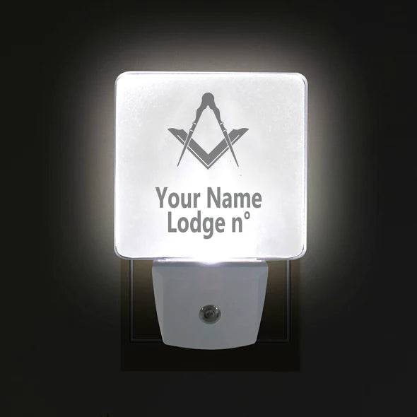 Master Mason Blue Lodge LED Sign - 2 Pieces Plug-in