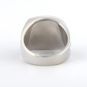 Anillo de la Logia Azul de Maestro Masón - Plata de ley Fe Esperanza y Caridad con S&amp;C G