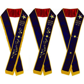 Associate Matron OES Sash - Purple Velvet