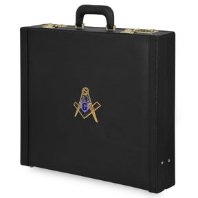 Master Mason Blue Lodge Apron Case - Hand Embroidery Square & Compass G Various Sizes & Materials