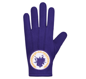 Council Gloves - Pure Cotton Purple Color With Alaska Map - Bricks Masons