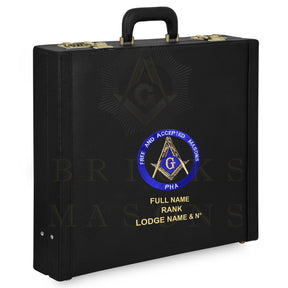 Master Mason Blue Lodge Apron Case - Machine Embroidery Free & Accepted Masons PHA Various Sizes - Bricks Masons