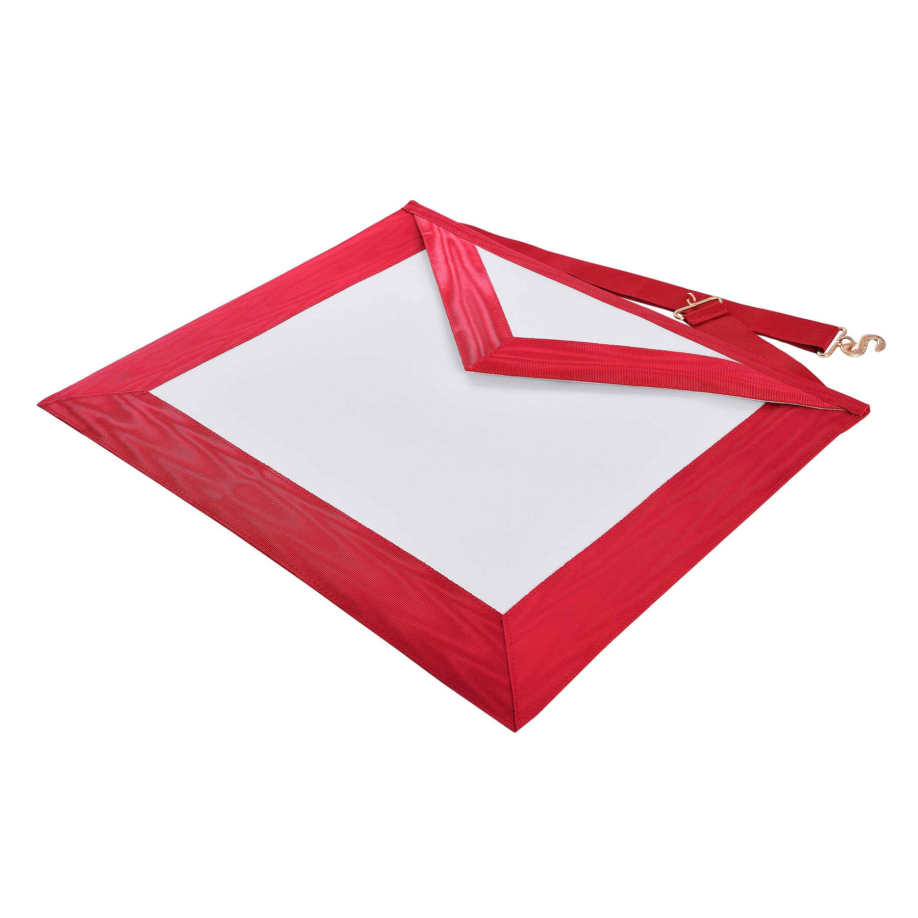 Architect Allied Masonic Degrees Apron - Red Moire Ribbon - Bricks Masons