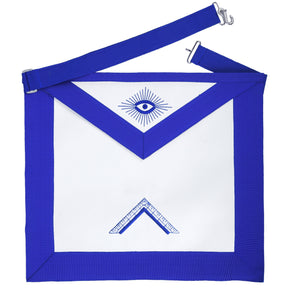 Worshipful Master Blue Lodge Officer Apron - Royal Blue