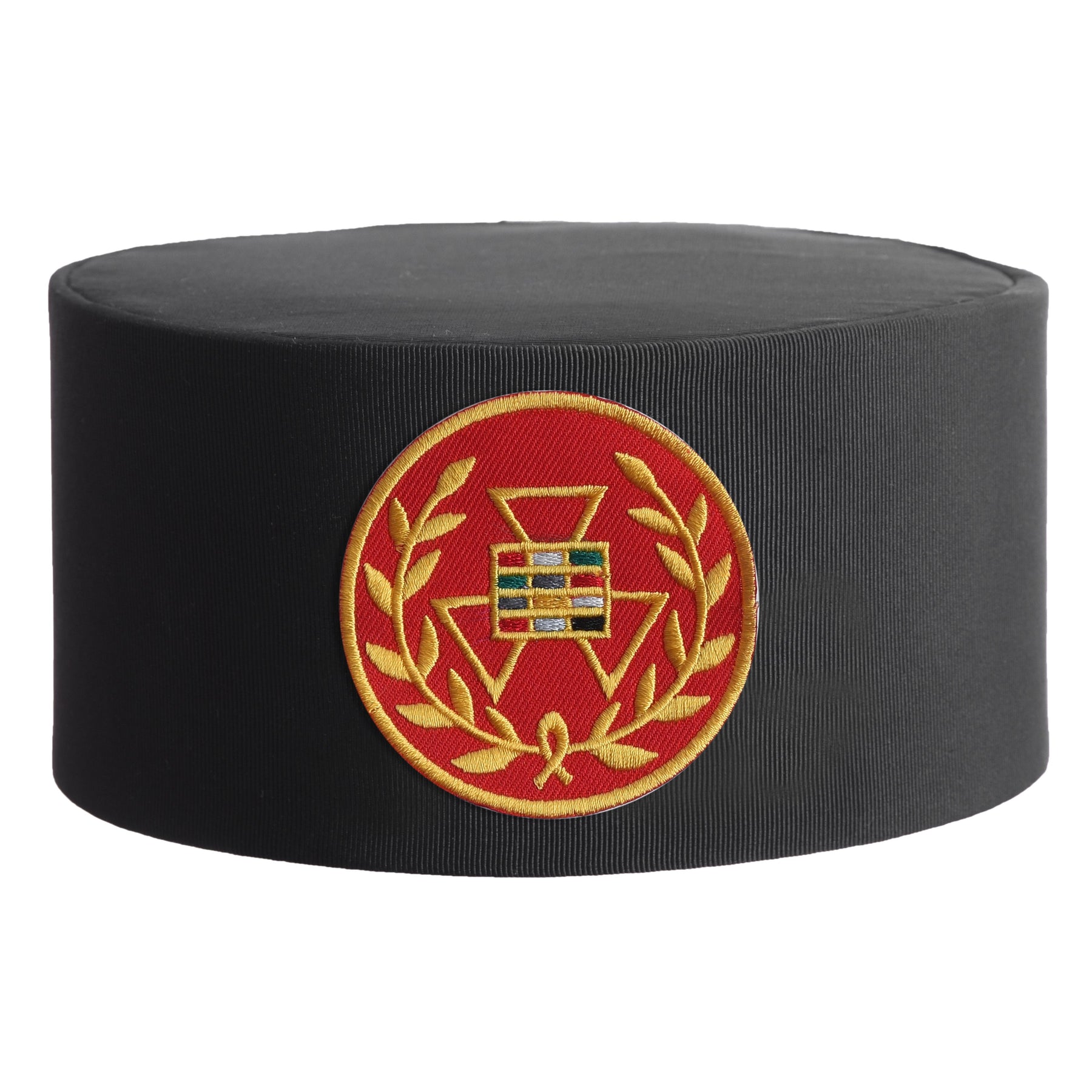 Past Grand High Priest Royal Arch Chapter Crown Cap - Gold & Red With Wreath - Bricks Masons