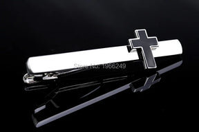 Knights Templar Commandery Tie Clip - Black Cross - Bricks Masons