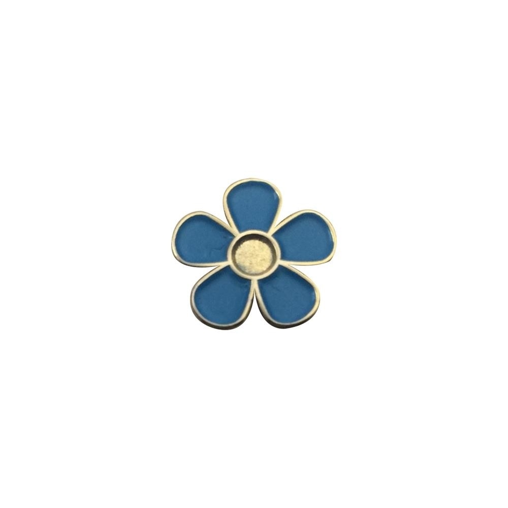 Masonic Lapel Pin - Forget Me Not Emblem - Bricks Masons