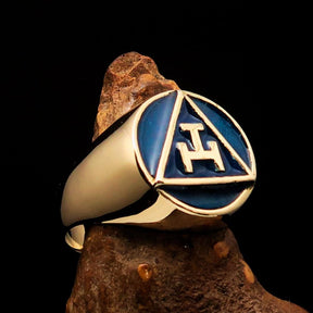 Royal Arch Chapter Ring - Blue Solid Brass