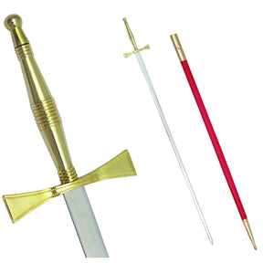 Universal Sword - Gold Hilt and Red Scabbard